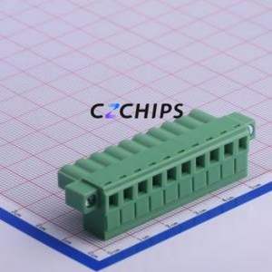 KF2EDGKM-5.0-10P Plug-in Terminal Block P=5mm Connector Plug Screw Fixing 1x10P 5mm - Product Image 2