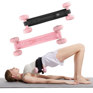 PINJIAN ウエストサポート 女性用 ヒップ抵抗バンド ネオプレン ダンベルベルト ヨガトレーニング フィットネス エクササイズ フラットサポート - Product Image 5