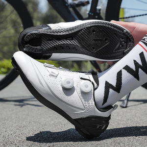 Cycling Shoes Road Bike Clipless Pedal Compatible White Athletic Fit EVA Rubber Sole Mesh Lining Outdoor Use - Product Image 4