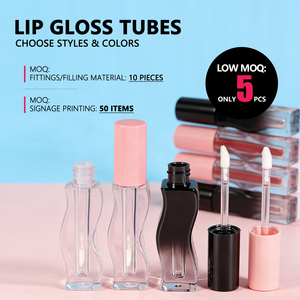 Matte Vegan Long Lasting Liquid <strong>Lipstick</strong> Base DIY Empty Square Lip Gloss Tubes Custom Logo Waterproof Fashion <strong>Lipstick</strong> - Product Image 2