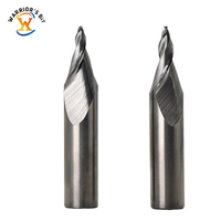 Fraise à queue conique mini à 2 dents en carbure de tungstène haute efficacité, ODM OEM pour outils de gravure CNC sur mini-plaques
