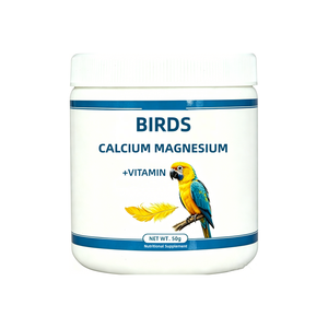 Poudre de calcium et de magnésium pour oiseaux, complément alimentaire pour oiseaux, poudre nutritive pour oiseaux avec vitamines pour perroquet - Product Image 1