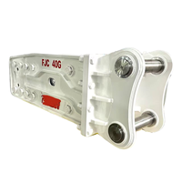 Ciseaux hydrauliques HB40G, diamètre de la pointe de 160 mm, pour excavatrices de 35 à 45 tonnes, poids de 3150 kg, composants PLC essentiels