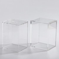 Vitrine acrylique portative pour poupée jouet boîte de rangement de protection pour les magasins de maison ou de centres commerciaux