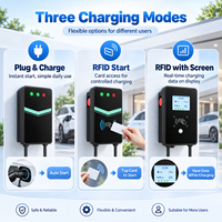 Chargeur mural intelligent pour véhicule électrique 7 kW, type 2 GB/T J1772 32A, RFID, WiFi, Bluetooth, application Tuya, IP67, fournisseur OEM ODM