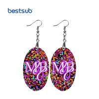 BestSub Designer Personalisierbare Hartfaser-Holz-Stern-Ohrringe, Rohlinge für Sublimation, Weiß, 4,2 cm, Großhandel, Modeschmuck, Neuheiten, Geschenke