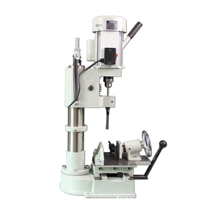 Machine à tenonner et mortaiser multifonctionnelle pour le travail du bois, avec fonction de perçage et de rainurage, petite, manuelle, de type banc, à moteur central - Product Image 1