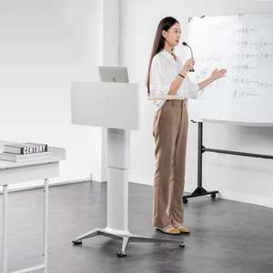 Ayarlanabilir platformun yüksekliği, Modern basit ve atmosferik çalışma masası kaldırma kasnağı tezgah taşımak kolaydır - Product Image 3