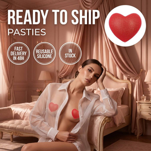 Copricapezzoli <span class=keywords><strong>in</strong></span> <span class=keywords><strong>Silicone</strong></span> a Forma di Cuore Rosso Sexy, Riutilizzabili e Lavabili, Petali Invisibili per il Seno, Pronta Consegna - Product Image 1