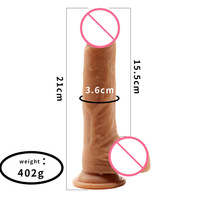 Dildo de Silicona Líquida Impermeable IPX6 Ecológico, Juguete Sexual Unisex para Adultos, Gran Venta