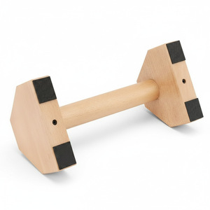 Soporte de madera para flexiones, 25x14cm, equipo de fitness de madera maciza para abdominales y flexiones, unisex - Product Image 4