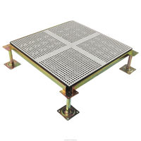 Lingding Steel Perfo rated 30-65% Rate Einstellbare Zugangs bodenplatten Anti statische Lüfter kompatible Rechen zentrum Kalt gang kühlung