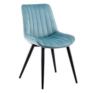 <strong>Dining</strong> <strong>Chair</strong> <strong>Blue</strong> Silla De Comedor De Cuero Azul Navy <strong>Blue</strong> <strong>Dining</strong> Room <strong>Chairs</strong> Black Metal Legs Luxury <strong>Blue</strong> Leather <strong>Dining</strong> <strong>Chair</strong> - Product Image 2