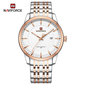 Orologio di Coppia NAVIFORCE Design <span class=keywords><strong>Originale</strong></span> Casual Impermeabile con Calendario Luminoso Elegante Orologio al Quarzo alla Moda per <span class=keywords><strong>Uomo</strong></span> e Donna <span class=keywords><strong>Regalo</strong></span> - Product Image 1