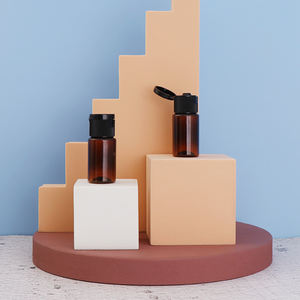 Flacons de crème pour les mains en plastique de 10 ml, couleur ambre <span class=keywords><strong>fantaisie</strong></span>, avec bouchons à clapet - Product Image 2