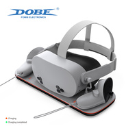 Station de charge DOBE VR pour casque et manettes, chargeur rapide avec lumière RVB, accessoires VR pour Meta Quest 3/3S
