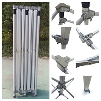 Tente carrée en aluminium 4*8m, confortable, hauteur réglable, anneau de traction, tente personnalisable
