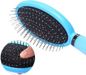 पालतू बाल संवारने उपकरण डबल पक्षीय मालिश Deshedding Dematting सभी नस्लों के लिए पिन और बाल खड़े ब्रश कंघी सेट कुत्तों बिल्लियों - Product Image 4