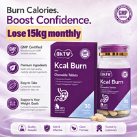 OKTW Kcal Burn Comprimés à croquer pour la satiété, la perte de poids, la combustion des graisses, la suppression de l'appétit – En stock, échantillons gratuits