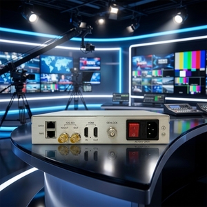 Decodificador HEVC 4K 60fps H.264/H.265 SRT/RTP con Salida Dual 12G-SDI, Compatible con VANC/HLG/PQ10/HDR10 Pass-through para Transmisión - Product Image 1