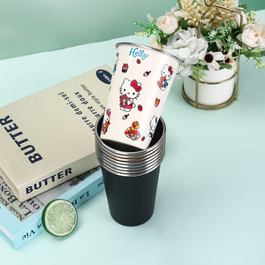 Gobelet à eau monocouche en acier inoxydable 304 personnalisable pour le commerce transfrontalier, idéal pour les restaurants, le camping en extérieur, le café et la bière au bar - Product Image 3