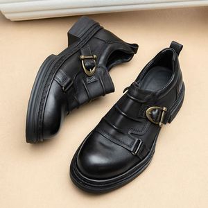Men's Autumn Office Career Casual <b>Shoes</b> Fashionable New Style Handmade Uniquely Designed Party <b>Shoes</b> Height Increasing Rubber - Product Image 2