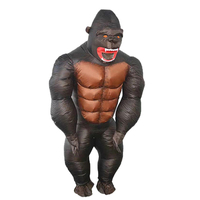 Costume gonflable géant personnalisé de gorille tailles enfant et adulte pour la publicité de fête de Noël mascotte soufflée à l'air