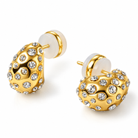 Boucles d'oreilles pendantes étoile céleste avec zircon incrusté, clous en métal en forme de goutte d'eau, bijoux en gros