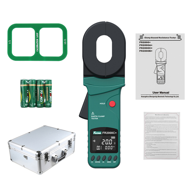 Updated Version FR2000C Testing Accuracy Earth Resistance Test Digital Clamp Meter