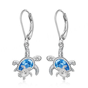 Vente en gros de pendentifs en argent sterling 925 plaqué or avec opale en forme de tortue - Design de mode hawaïen, bijoux unisexes - Product Image 2