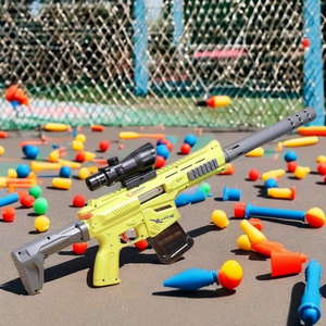 Electric Automatic <strong>AK</strong> Foam Blaster Toy Gun Kids DIY Motorized <strong>40</strong> Nerf-Compatible Soft Bullet Darts ABS Birthday Gift M4 Shooting