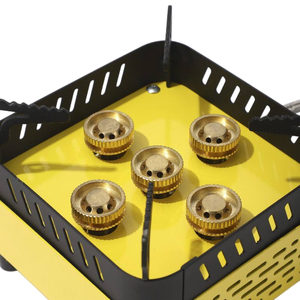 <span class=keywords><strong>Réchaud</strong></span> à <span class=keywords><strong>gaz</strong></span> butane pliable 5 brûleurs 10500W coupe-vent léger pour la randonnée, le pique-nique, les voyages, personnalisable OEM - Product Image 5