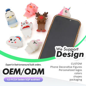 2025 nouvelles idées de produits personnalisés 3D PVC Anime figurines en caoutchouc Mini à la mode licorne coque de téléphone breloques accessoires Premium - Product Image 6