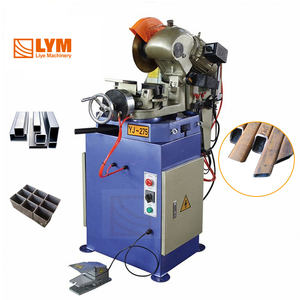 Máquina de corte de tubos de acero neumática, cortadora semiautomática de caña y tubo de acero, altura de YJ-275Q ajustable, color <span class=keywords><strong>azul</strong></span> - Product Image 1