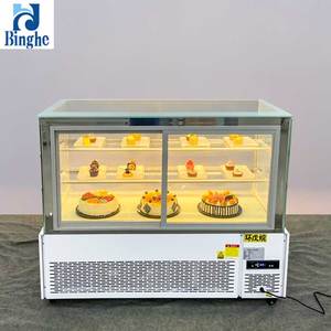 220V ARC bánh mousse tráng miệng Tủ đông cửa kính hiển thị mát cho thực phẩm nấu chín bánh Sử dụng LED trái cây bảo quản tủ uống - Product Image 6