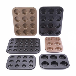 Carbon Steel Cake Mold 12 Hole Non-Stick Baking Pan Rectangle Multi Functional Cake Tools - Product Image 4