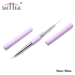 YALIXIN Stylo professionnel double-tête pour nail <span class=keywords><strong>art</strong></span> avec manche métallique, logo personnalisé, pour dessin et décoration d'ongles, 5MM-25MM - Product Image 5