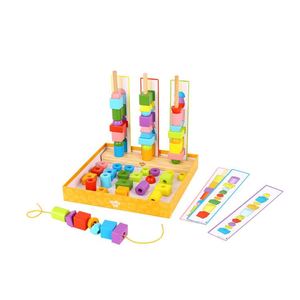 Mất đồ chơi bằng gỗ Mê Cung <span class=keywords><strong>Bead</strong></span> hộp trò chơi học tập bộ quà tặng đồ chơi cho trẻ em - Product Image 1