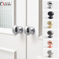 Poignées de placard ovales en alliage de zinc de haute qualité Oukali Hardware, poignées de tiroir de cuisine, boutons avec différentes couleurs