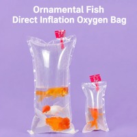 Sac pour poissons vivants 180μm, vente en gros directe usine, pochette d'emballage transparente 25*35 pour tous types d'espèces aquatiques