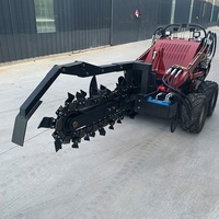 Venta caliente Skid Steer Loader Accesorio Cadena Trencher Pequeño Tractor Accesorio Trencher