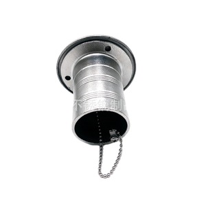 Aluminum Boat Fitting 38 50mm Fuel Fill <b>Cap</b> With Chain For <b>Marine</b> Use - Product Image 1
