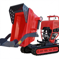 KNDMAX CE EPA ISO Zertifizierter Benzinmotor Hydraulischer Raupenkipper Selbstladender Lader mit 0,22m3 Schaufel
