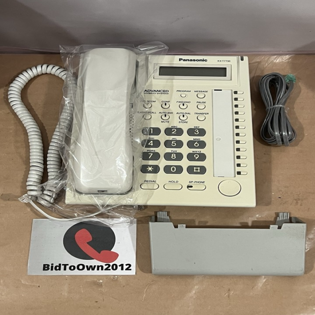 Brand New Kx-t7730x 12-button Display Phone White Ed Automate Programmable Plc