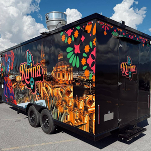 รถพ่วงขายกาแฟและทาโก้เคลื่อนที่ ครบครันด้วยอุปกรณ์ สแตนเลสอเนกประสงค์ ทนสนิม 4 ล้อ สำหรับธุรกิจจัดเลี้ยง - Product Image 5