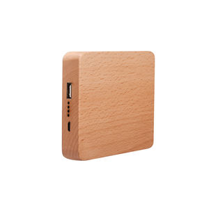 Logo personnalisé de l'usine de Shenzhen 10000mAh Power Bank Thin Wood Bamboo <span class=keywords><strong>Rose</strong></span> OEM Wooden Power <span class=keywords><strong>Banks</strong></span> Chargement mobile pour iPhone - Product Image 5