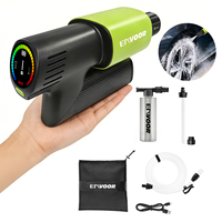 Nettoyeur haute pression en plastique Envoor personnalisé en usine, 15 bars, étanche IPX4, poignée rotative et pliable, écran LCD, source d'eau polyvalente