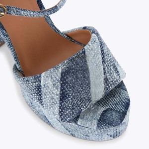 Women's Summer New Style Ankle-Strap High <b>Heels</b> with Platform, Rhinestones, Thick Block <b>Heel</b> Fashionable Versatile Sandals - Product Image 3