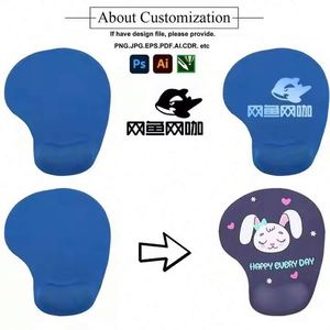 Custom Logo Mouse Pad Design Printed Brand Sublimation Blank Rubber PVC Promotion Gift Custom <b>Wrist</b> <b>Rest</b> Eva Mousepad - Product Image 3