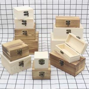 Caja de Almacenamiento de Madera, Pino Sólido, Rectangular, Apilable, Caja de Regalo, Caja de Embalaje para Manualidades, Tamaño Personalizado - Product Image 2